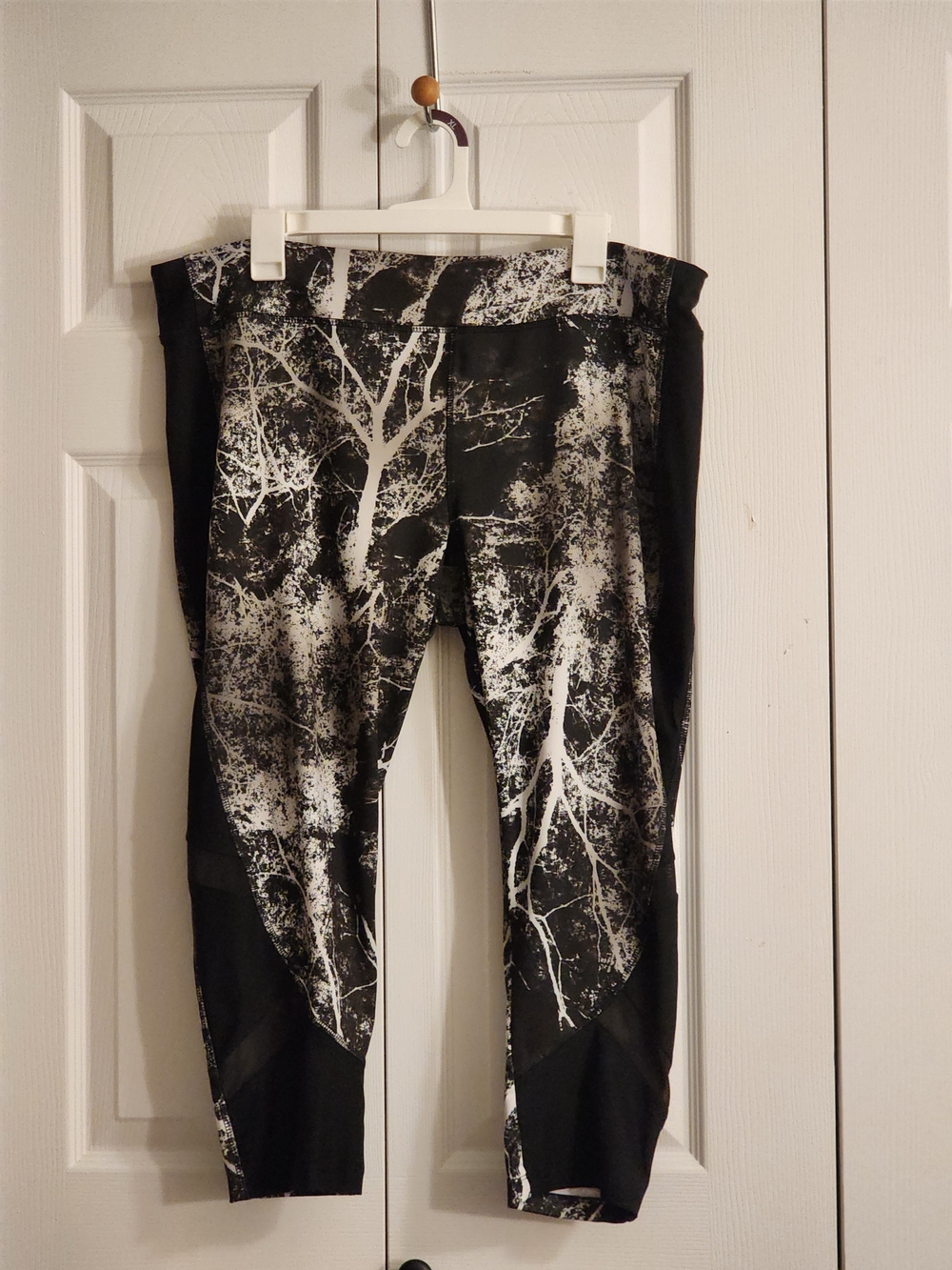 AVIA Black & White Tree-Print Active Leggings PLus Size XXL - Picture 11 of 12